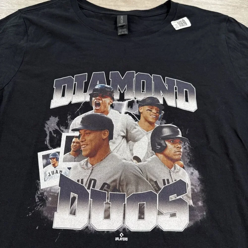 New York Yankees Shirt Aaron Judge Juan Soto Diamond Duos Women's Black Large